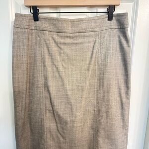 White House Black Market Beige Pencil Skirt
